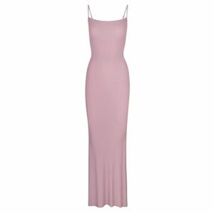 Skims Soft Lounge Long Slip Dress - Orchid